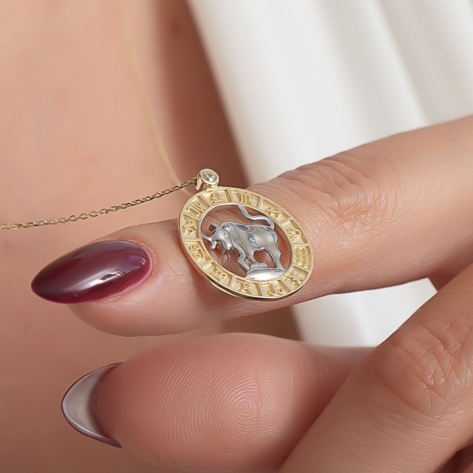 Altın Boğa Burcu Kolye B932320