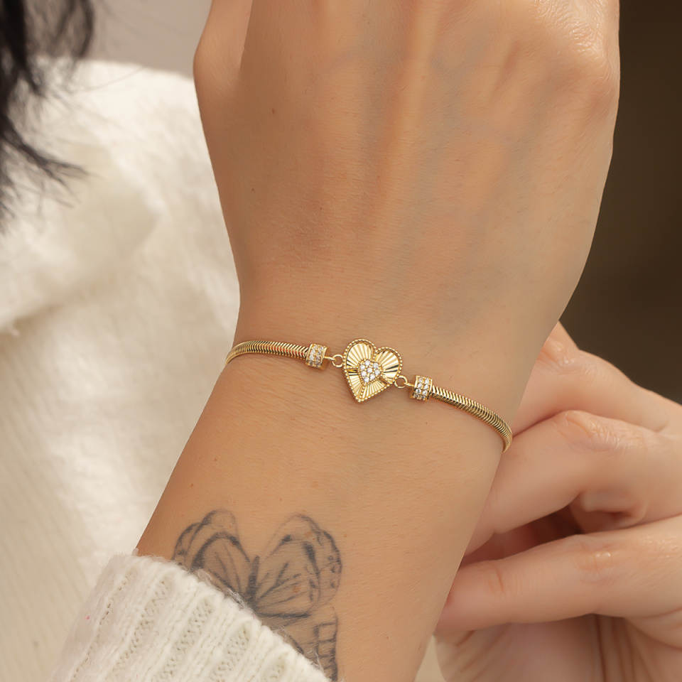 Altın Kalp Bileklik 6TEK722