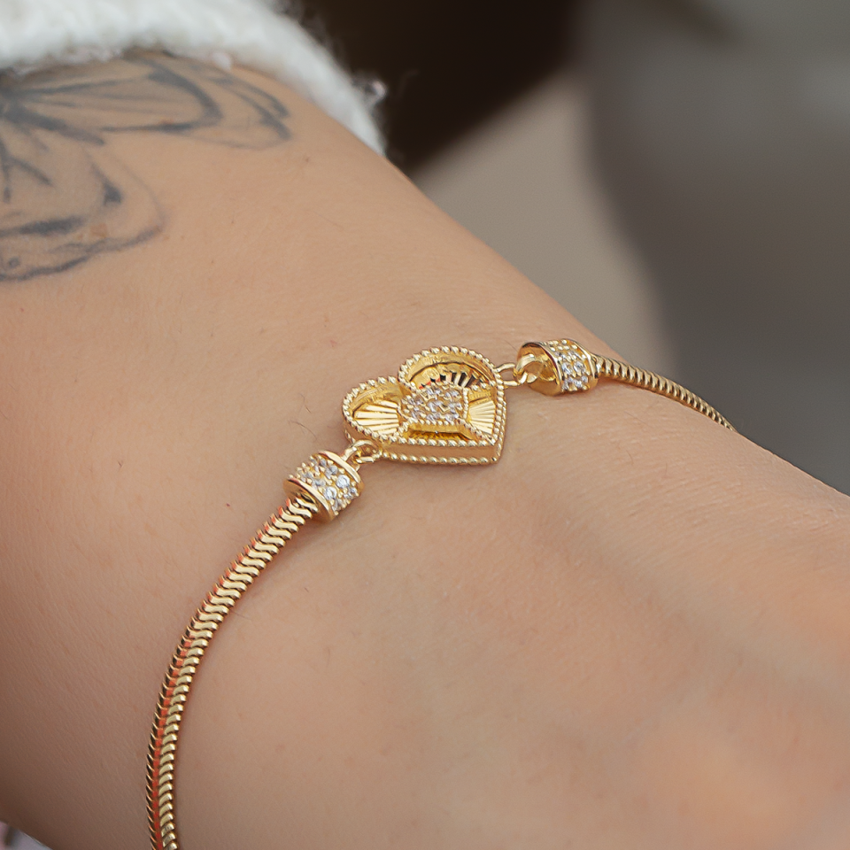 Altın Kalp Bileklik 6TEK722
