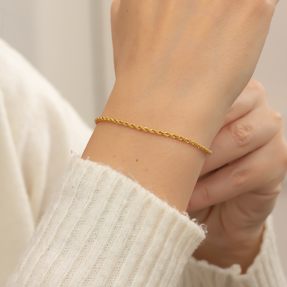 Altın Halat Bileklik 6TEK725