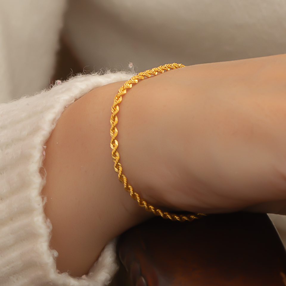 Altın Halat Bileklik 6TEK725