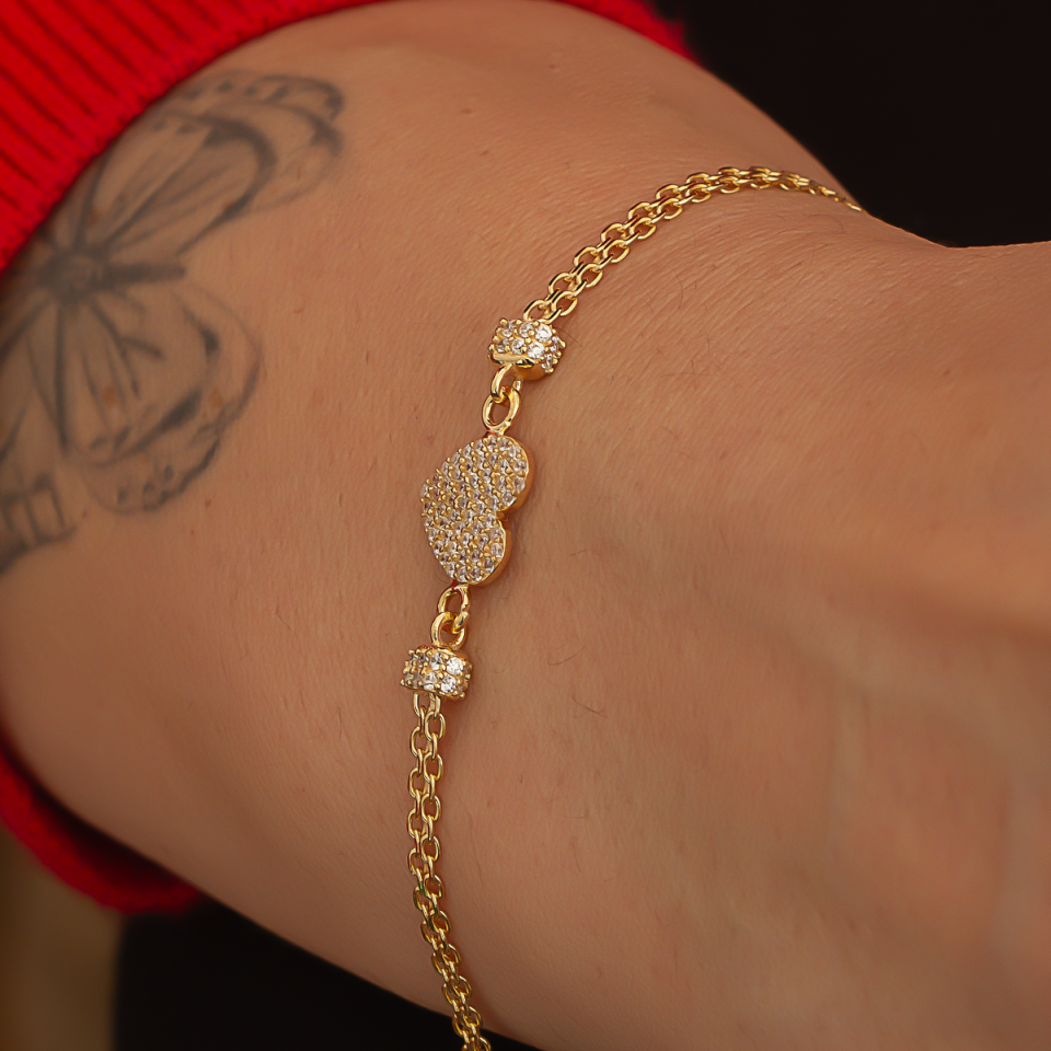 Altın Kalp Bileklik 6TEK717