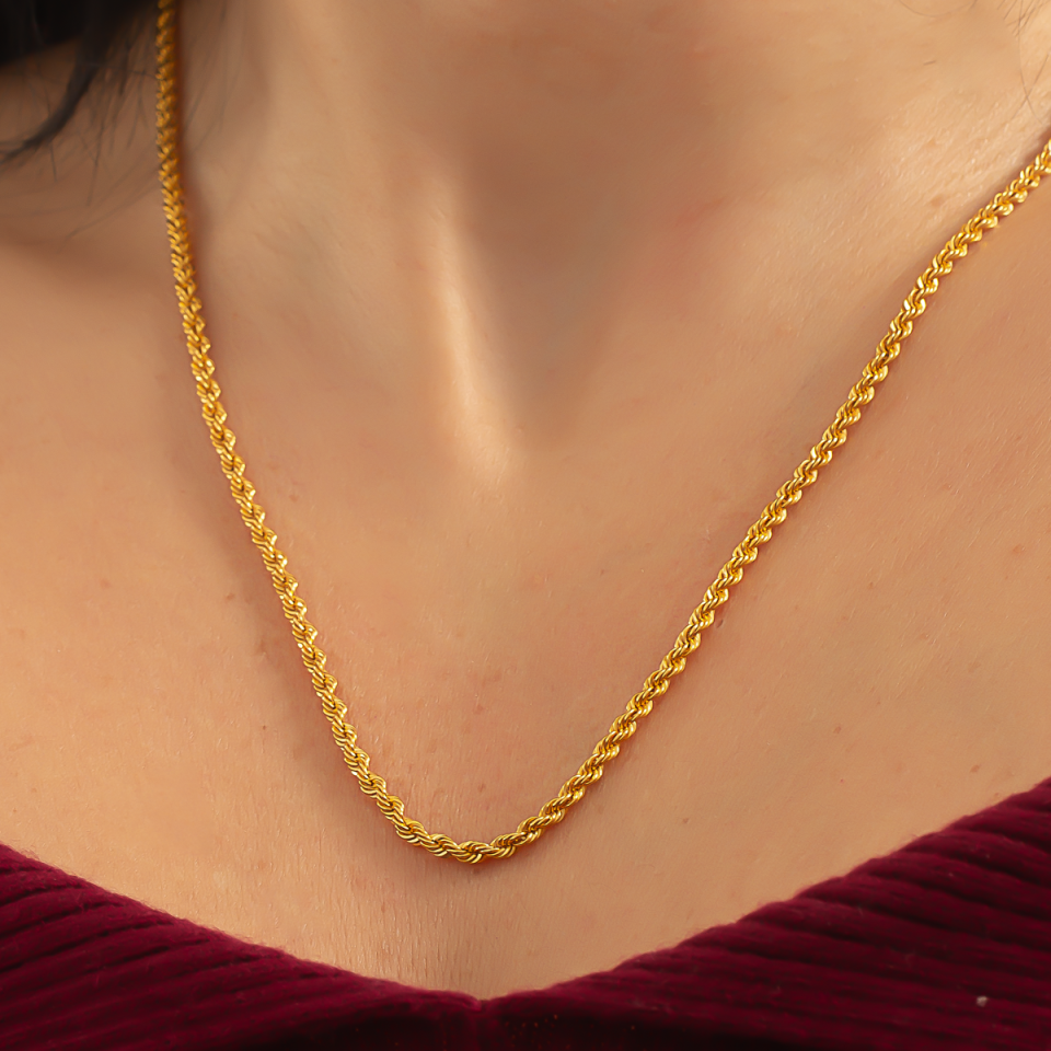 Altın Halat Kolye 6TEK753