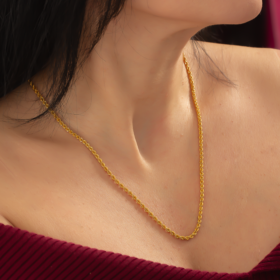 Altın Halat Kolye 6TEK753