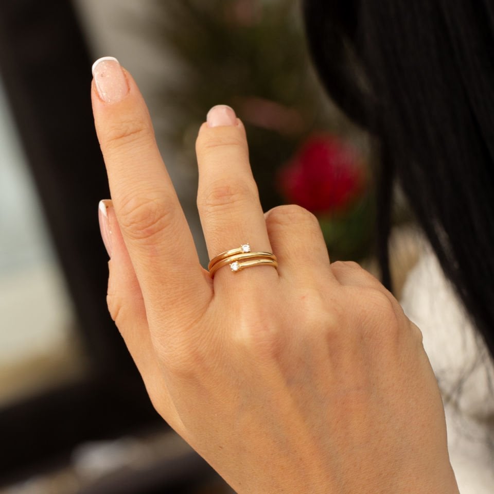 Taşlı Altın Yüzük