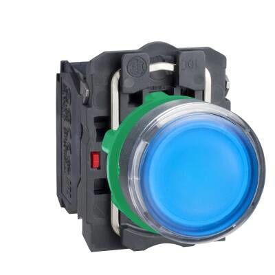 SCHNEIDER XB5AW36M5 XB5AW36M5 MAVİ 220 V AC 22 mm IŞIKLI YAYLI BUTON
