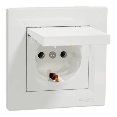 Schneider Electric EPH3100121 EPH3100121 KAPAKLI TOPRAKLI PRİZ BEYAZ