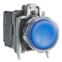XB4BW36B5 MAVİ 24 V AC/DC LEDLİ 22mm METAL BUTON