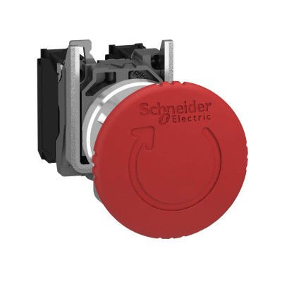 SCHNEIDER XB4BS8444 XB4BS8444 KIRMIZI 40mm METAL BUTON