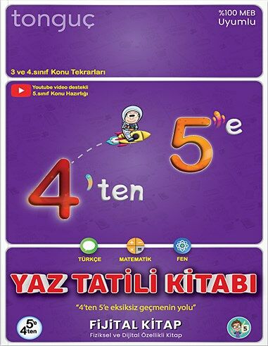 4'ten 5'e Hazırlık Yaz Tatili Kitabı