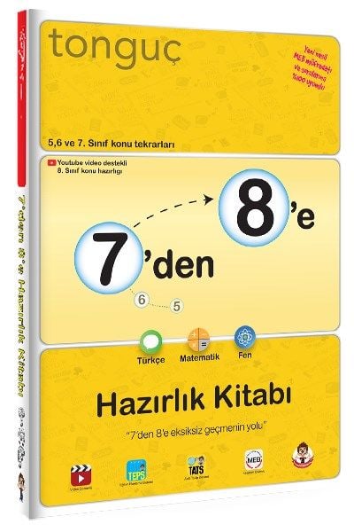 7'den 8'e Hazırlık Yaz Tatili Kitabı