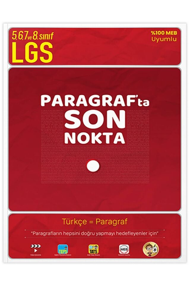 Paragrafta Son Nokta - 5,6,7. Sınıf ve LGS