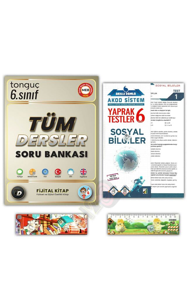 6. Sınıf Fijital Tüm Dersler Soru Bankası + Sosyal Yaprak Test