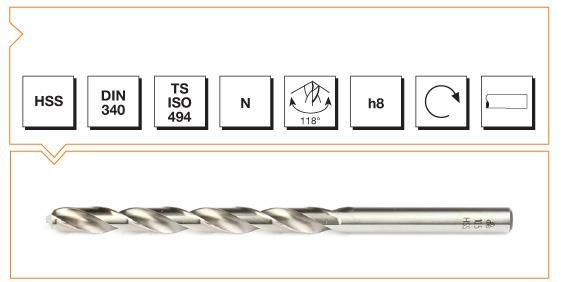 MTE Metal Matkap Ucu Uzun 11,0mm Hss Din 340