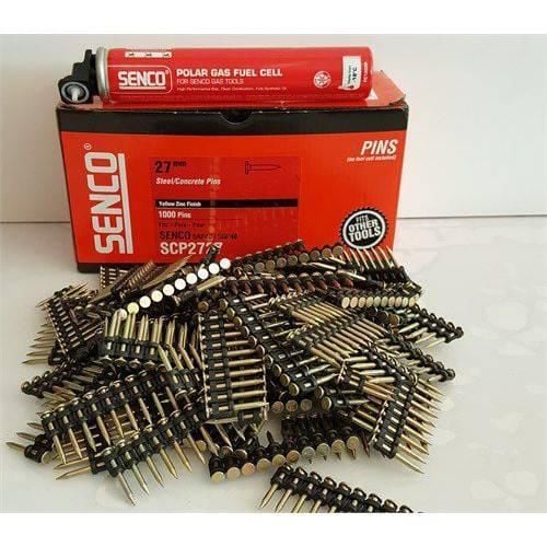 Senco SCP2727 Gazlı Tabanca Çivisi 27mm + Gaz (1000 Adet) SET