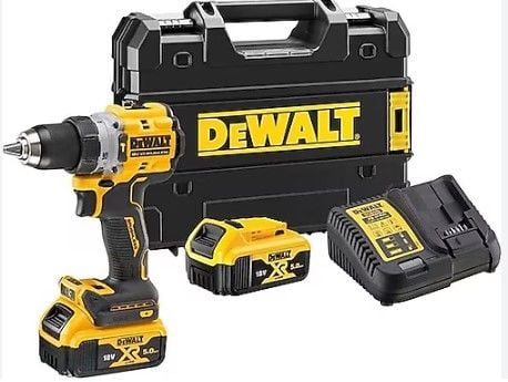 Dewalt DCD805P2T  Kömürsüz 18V 5.0 Li-Ion Çift Akülü Darbeli Matkap 90 Nm Tork