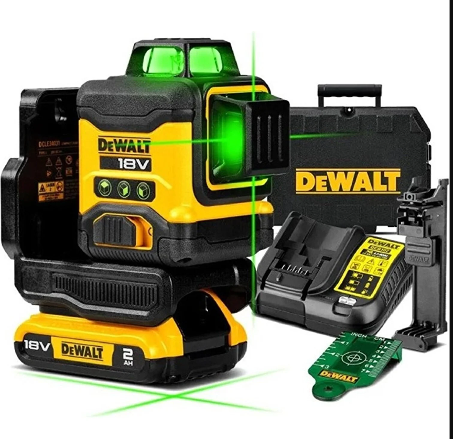 Dewalt DCLE34031D1 Compact Yeşil Lazer Hizalama 3X360 18V