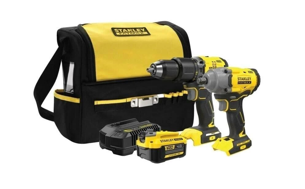 Stanley 18V Şarjlı Kömürsüz Darbeli Matkap & Şarjlı Somun Sıkma 1x4Ah Akü