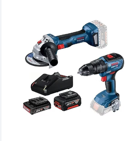 Bosch Gws 180-Li 125mm Akülü Avuç Taşlama Makinesi + GSB 18v-50Nm Akülü Vidalama