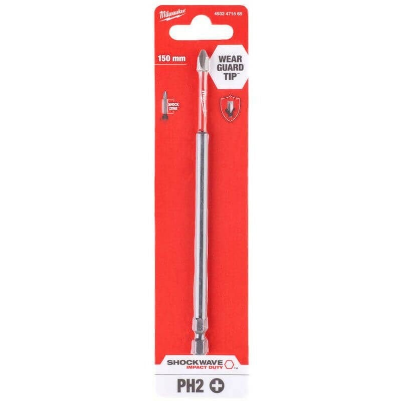 Milwaukee T4932471565 Bits Uç Ph2x150Mm 1'Li Paket Shockwave