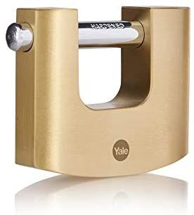 Yale Pirinç Oval Kayar Asma Kilit 80mm