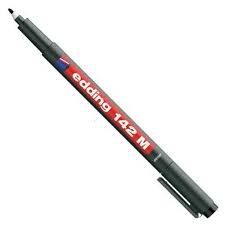 Edding 147S İnce Asetat Kalemi Siyah