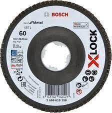 Bosch X-Lock Flap Disk 115x22 60 Kum