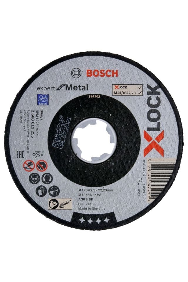 Bosch X-Lock Metal Kesme Disk 125x2.5