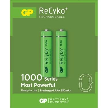 Gp 1000 Serisi AAA Şarjlı Pil 2'li Paket 950mAh