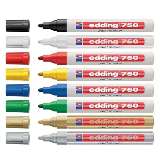 EDDİNG 750 Metal Markalama Kalemi Beyaz