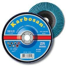 Karbosan Flap Disk 115 ZR 80 Kum Zirkon (983465)