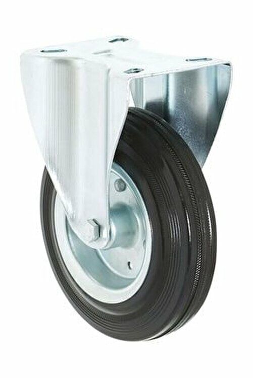 HS05 LS 100 Lastik Sabit Teker 100mm