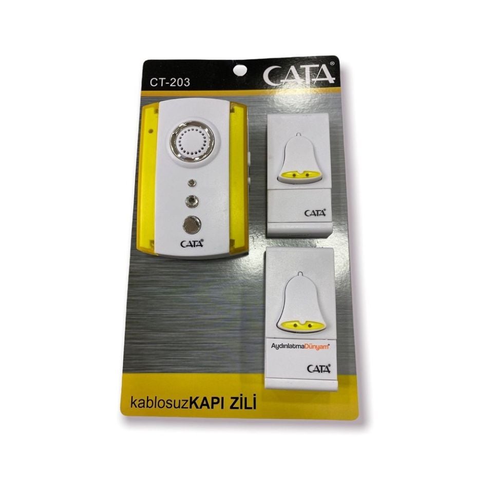 Cata CT-203 Uzaktan Kumandalı Zil (1 Zil+2 Buton)