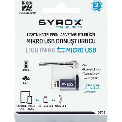 Syrox DT15 Samsung Dönüştürücü Iphone