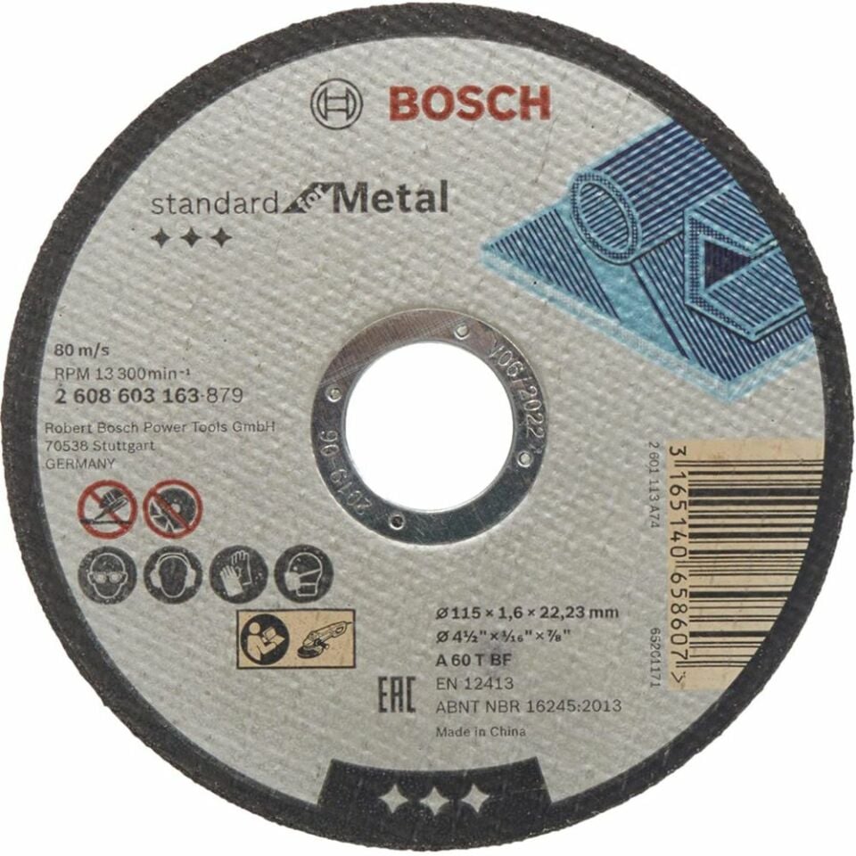 Bosch Sd Metal Kesme Taşı 115X1.6mm Düz