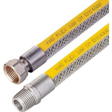 Kas 1/2-1/2 125 Cm Örgülü Doğalgaz Flex