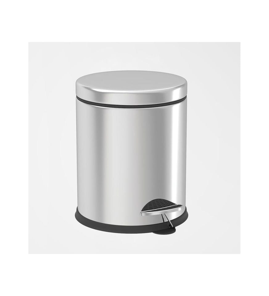 Krom Pedallı Çöp Kovası 20 Litre