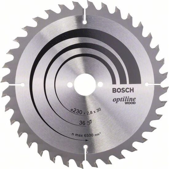 Bosch Optiline Wood 230 x 30mm 36 Diş