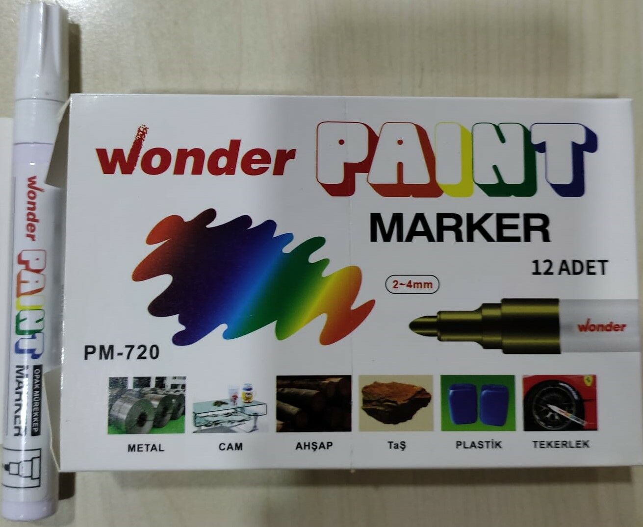 Wonder İşaretleme Kalemi PM-720 Altın Sarısı