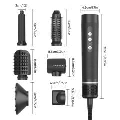 Yasomi S1 Pro 7 In 1 110.000 Rpm Motor Gücü 3 Kademe Saç Şekillendirici