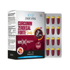 Zade Vital Curcumin Zerdeçal Forte Daily 60 Yumuşak Kapsül - (SKT: 12/2027)