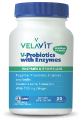 Velavit V-Probiotics With Enzymes 30 Tablet - (SKT: 10/2026)