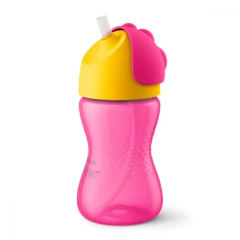 Avent SCF798/02 Desenli Pipetli Bardak 300 ml - Kız