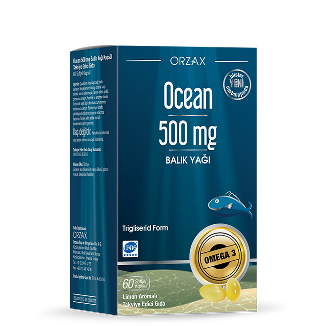 Ocean 500MG 60 Kapsül - (SKT: 10/2027)