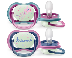 Avent Ultra Air Night Karanlıkta Parlar Gece Emziği 6-18 Ay Kız Scf376/14