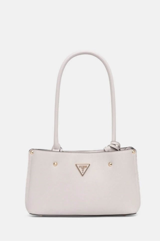 Guess Meridian Zımba Detaylı Omuz Çantası Fildişi
