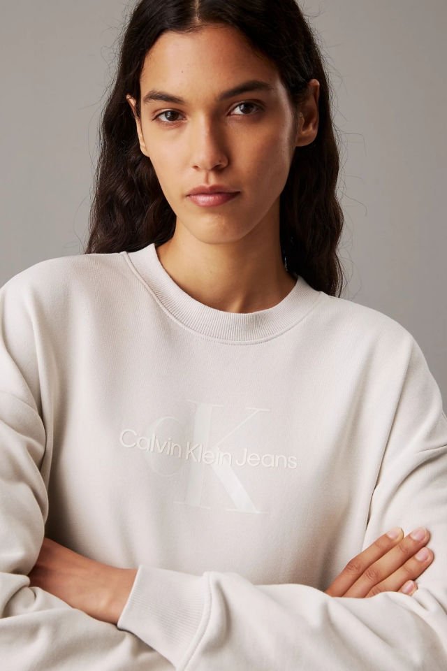 Calvin Klein Monogram Sweatshirt Ekru