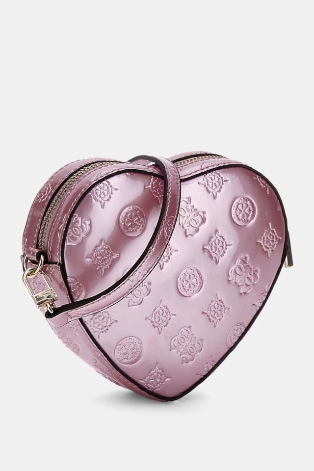 Guess Arnela 4G ve Peony Logolu Mini Çapraz Çanta Pembe
