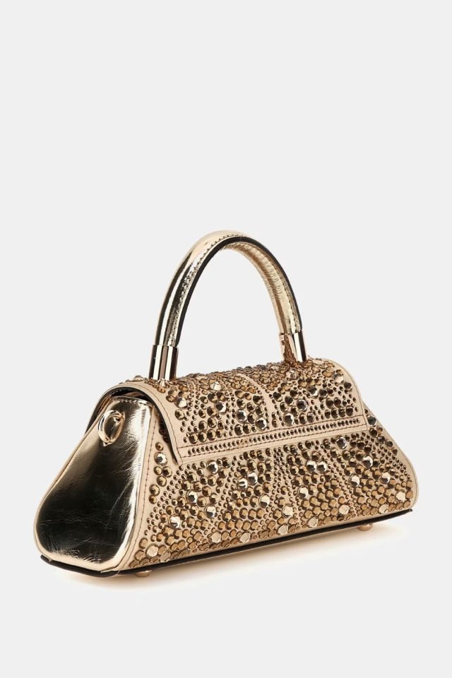 Guess Beauvoir Mini El Çantası Altın Rengi