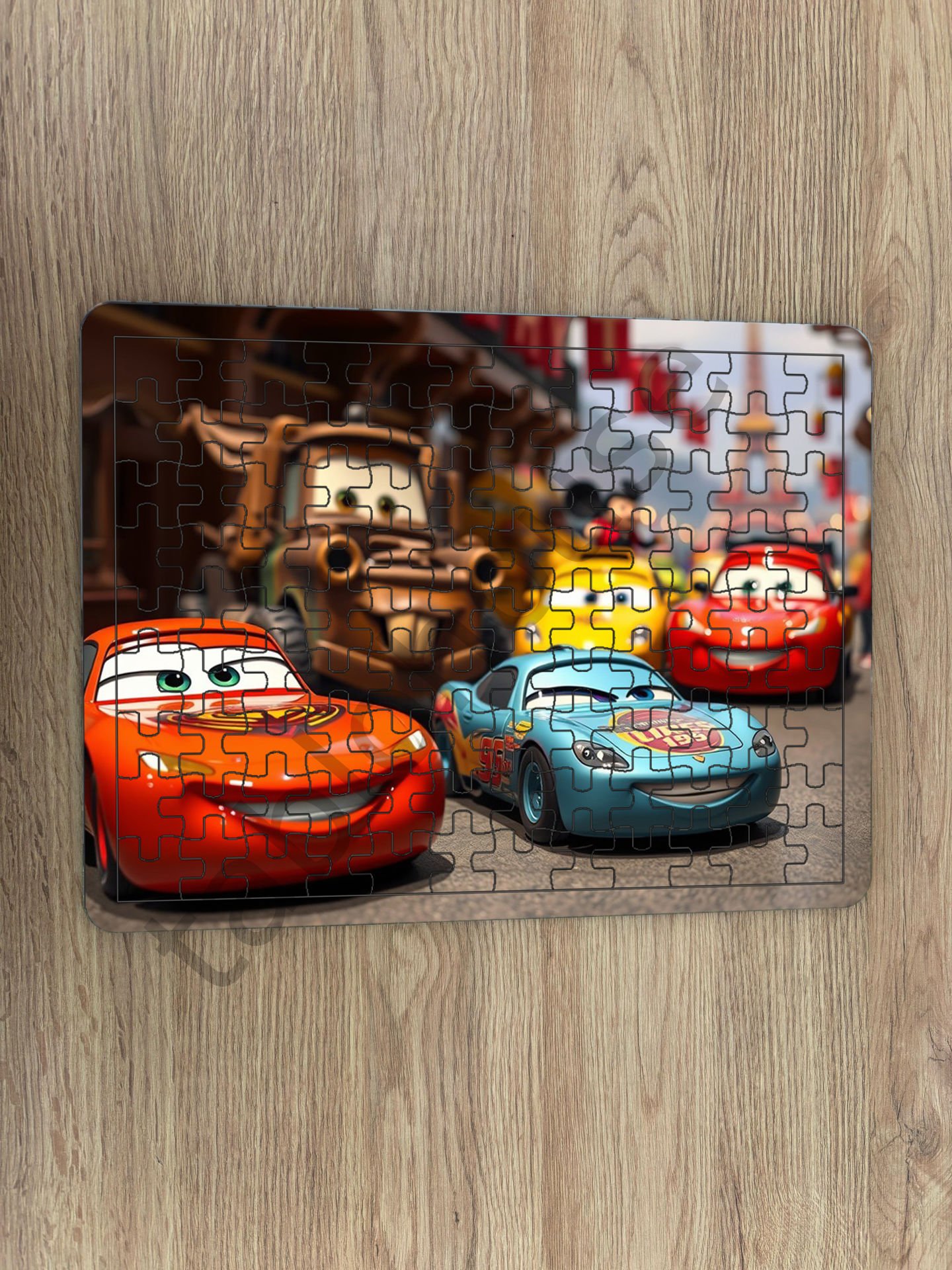 Şimşek Mcqueen Çocuk Ahşap Puzzle mobilya